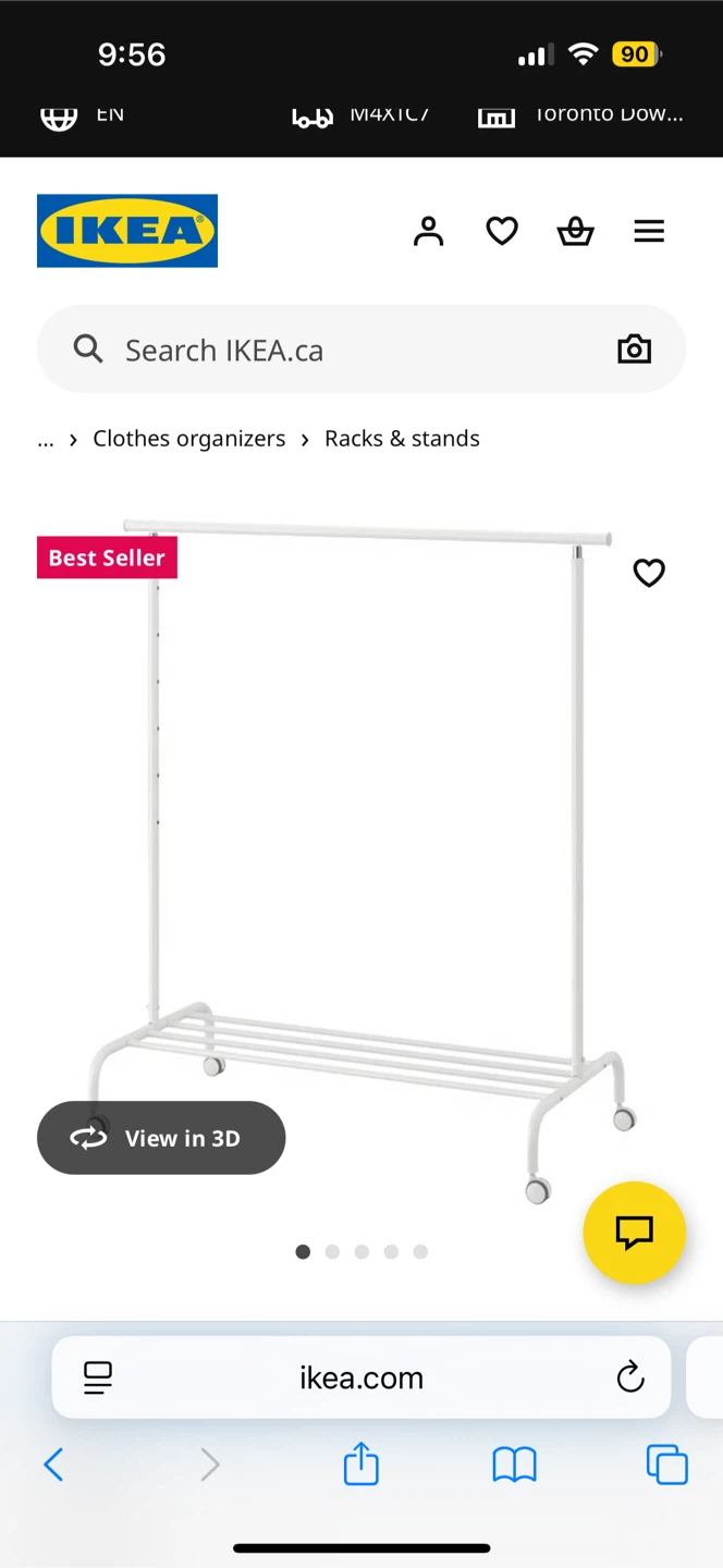 IKEA Clothes Rack - White