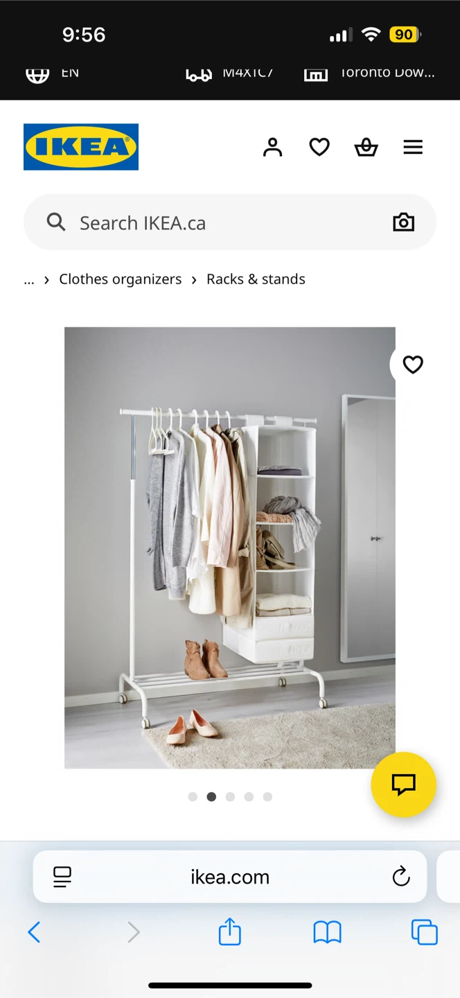 IKEA Clothes Rack - White - photo 2