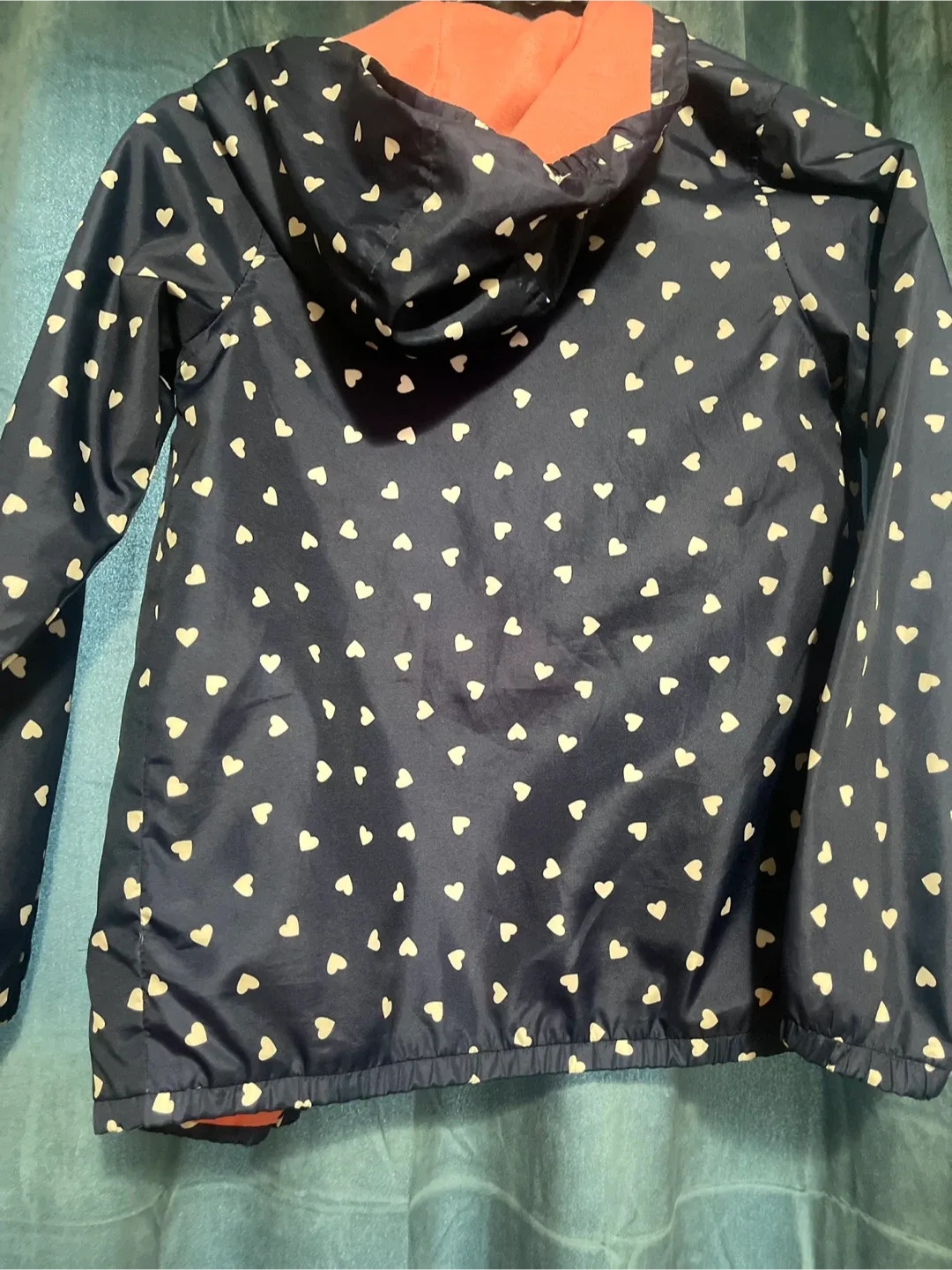 Carter's Girl's Heart Print Rain Jacket - Size 10 image indicator(2)