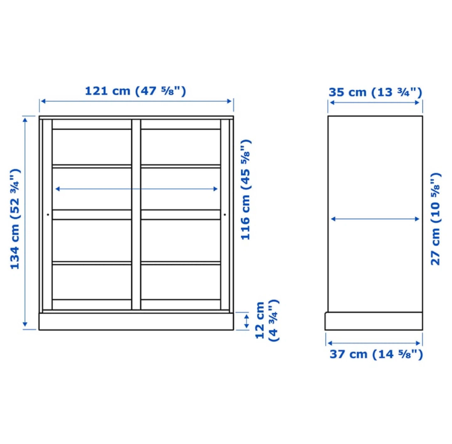 IKEA HAVSTA White Glass-door Cabinet with base - photo 5