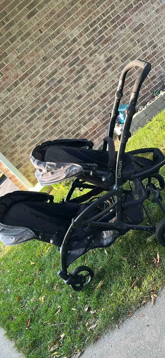 Contours Options Elite V2 Double Stroller - Graphite Gray image indicator(7)