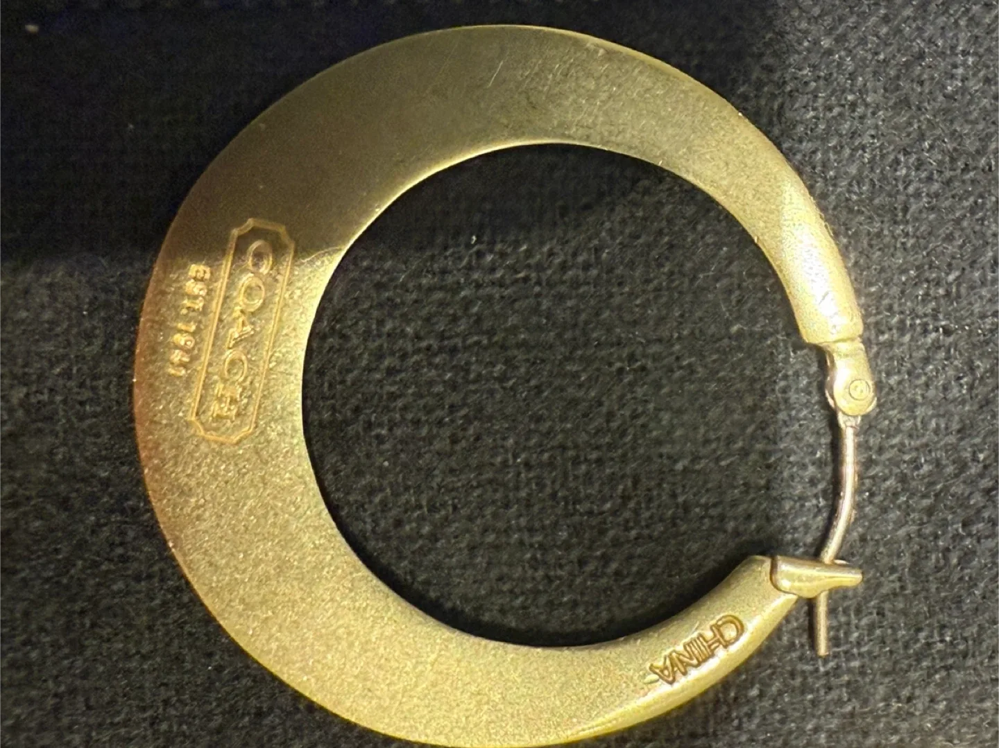 Coach gold-tone earrings image indicator(3)