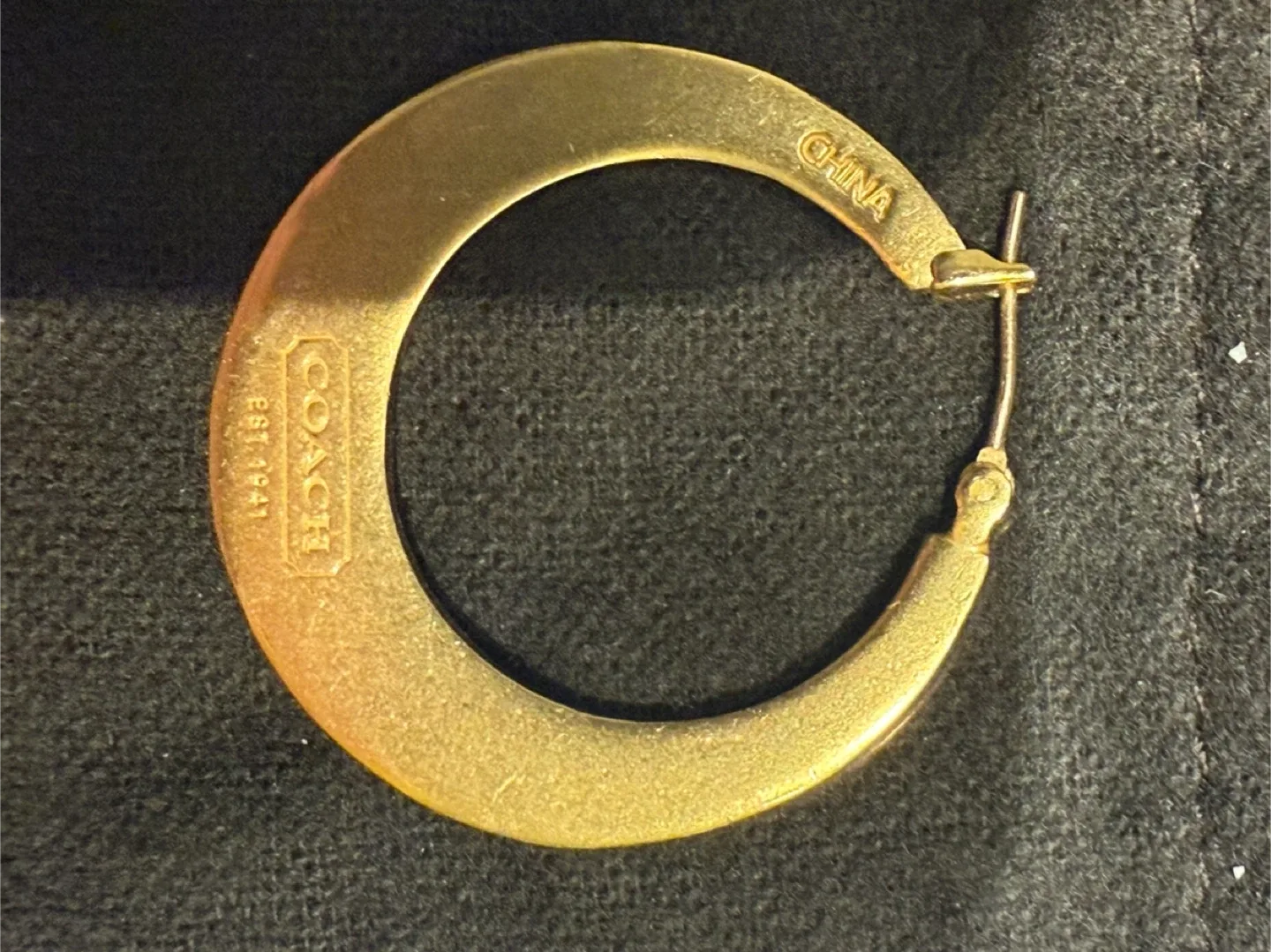 Coach gold-tone earrings image indicator(4)