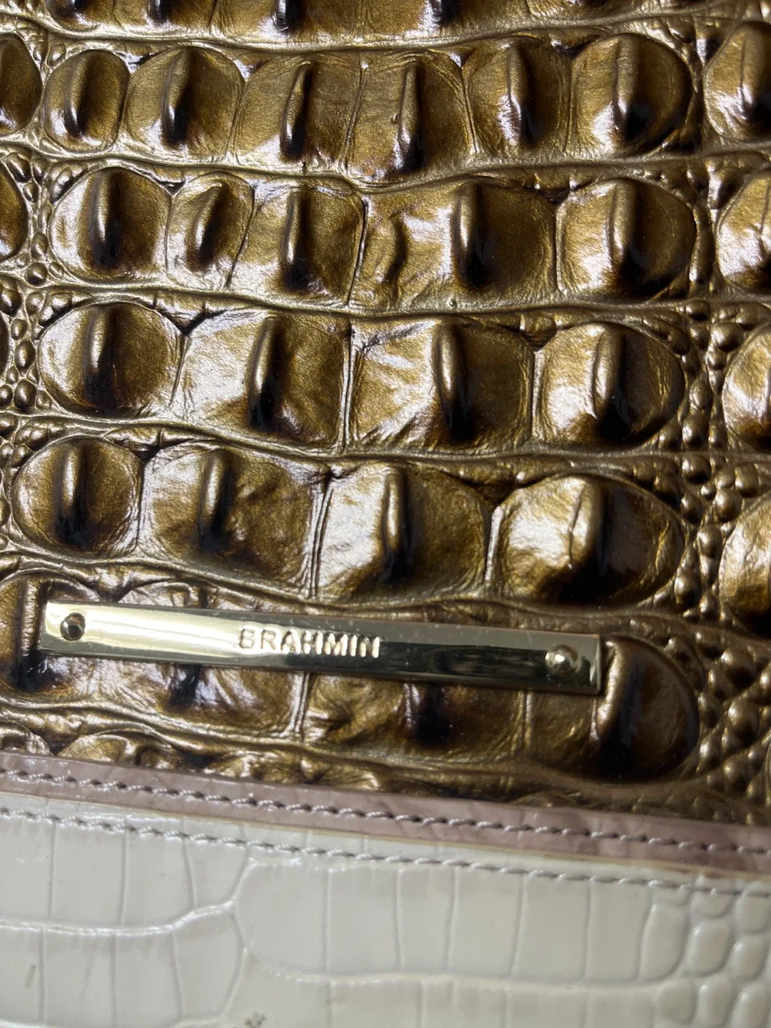 Brahmin large. Alligator Bag image indicator(2)