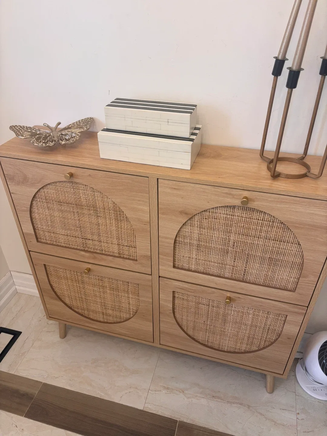 Wayfair Shoe Storage Cabinet - Natural Wood image indicator(5)