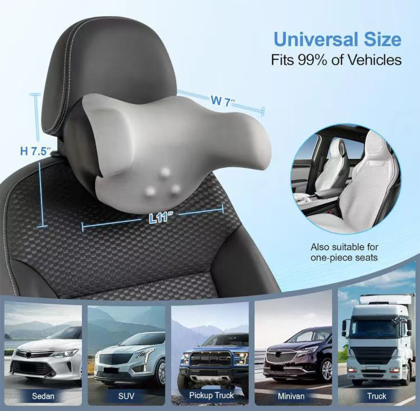 U-Shaped Car Neck Pillow - photo 2