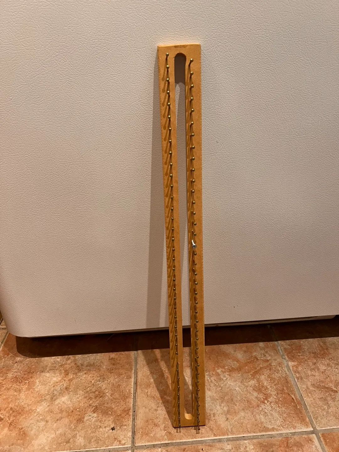 Vintage Knitting Needle Gauge Ruler thumbnail