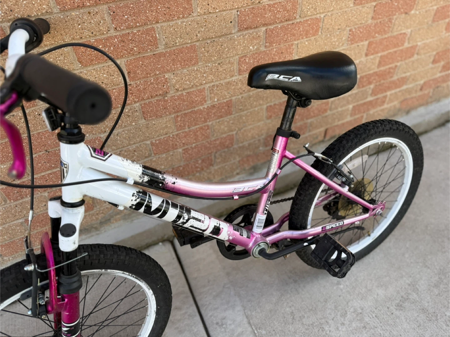 BCA Girl's Speed Bike - Pink & White - photo 3