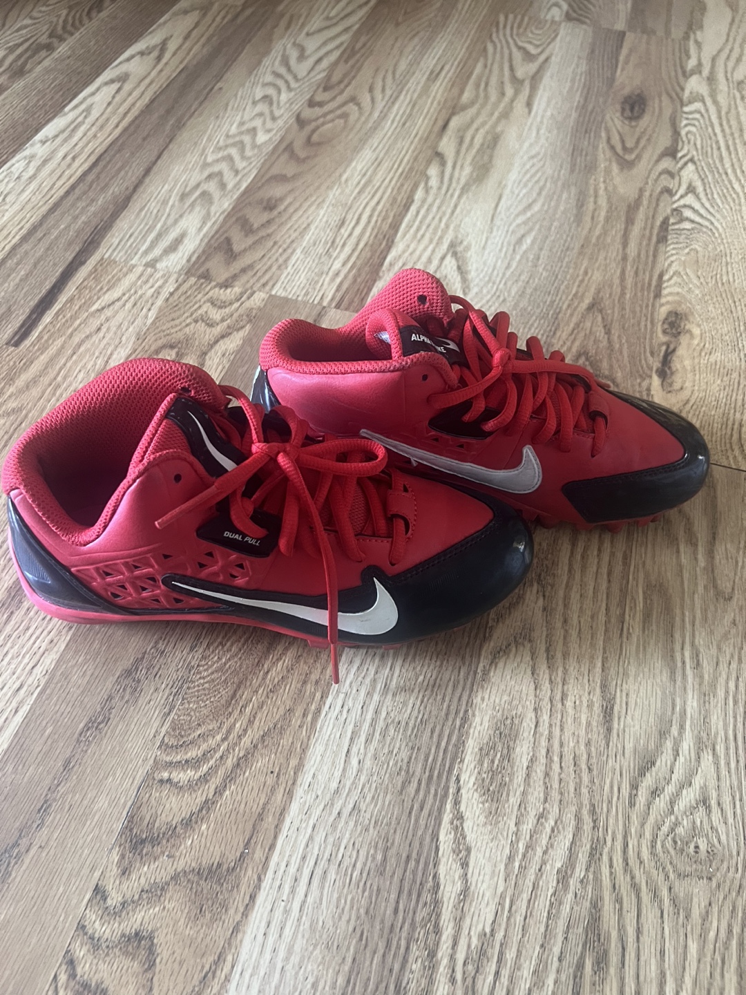 Nike Alpha Strike Football Cleats - Red/Black - photo 2