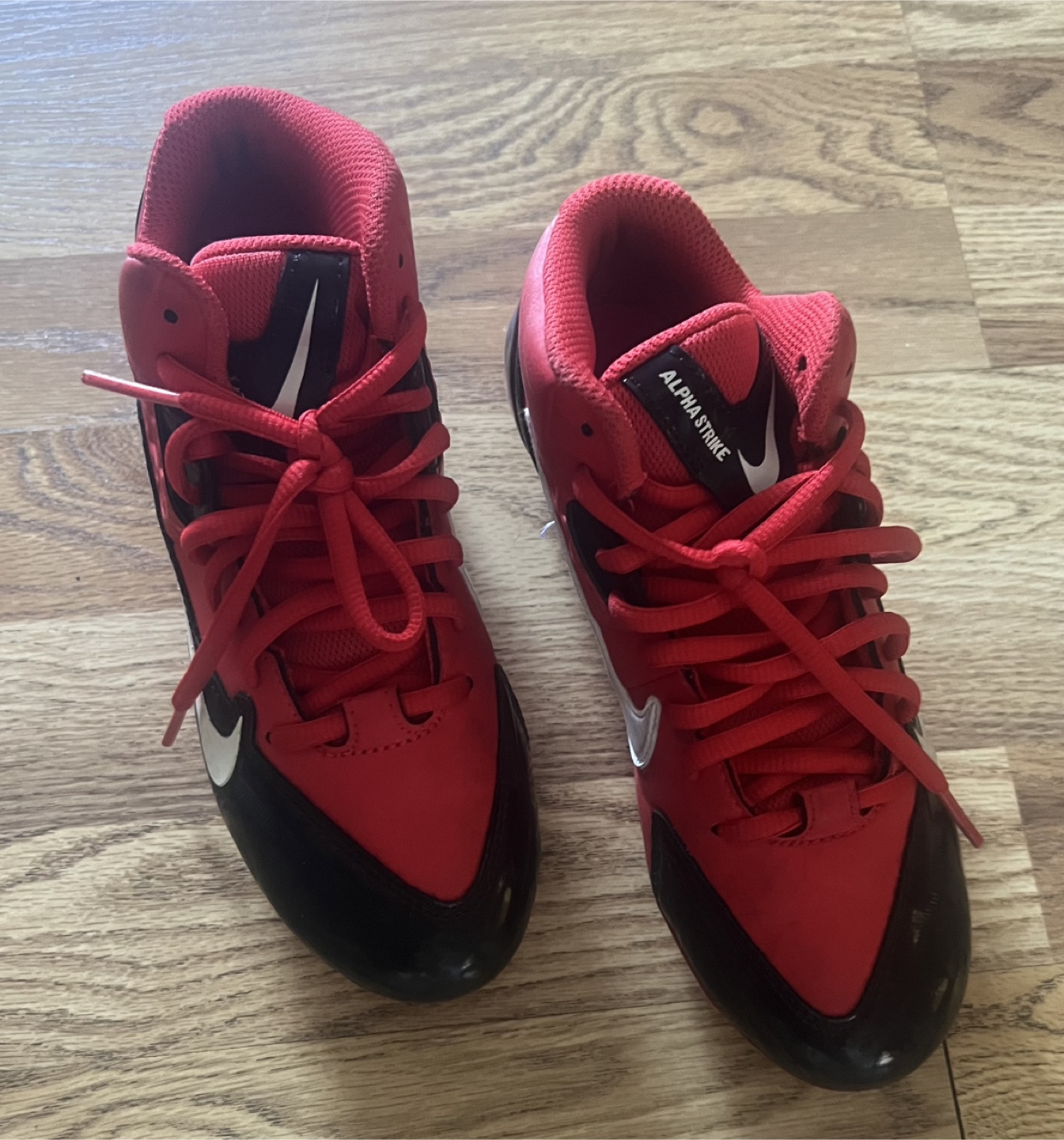 Nike Alpha Strike Football Cleats - Red/Black - photo 4