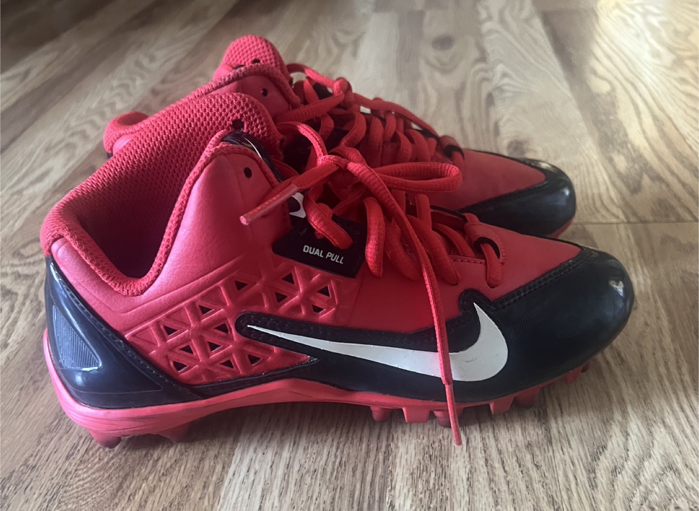 Nike Alpha Strike Football Cleats - Red/Black - photo 3