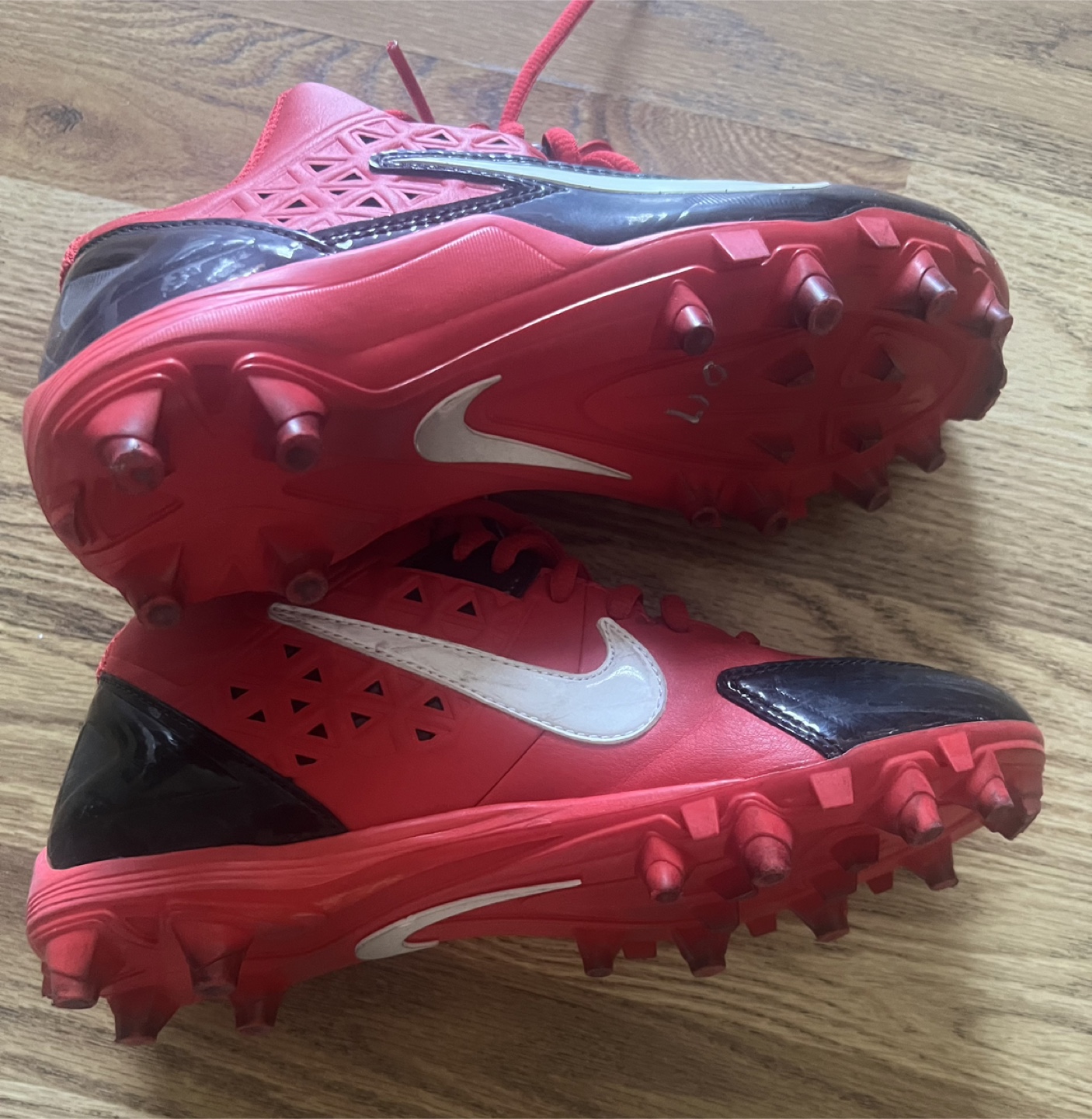 Nike Alpha Strike Football Cleats - Red/Black