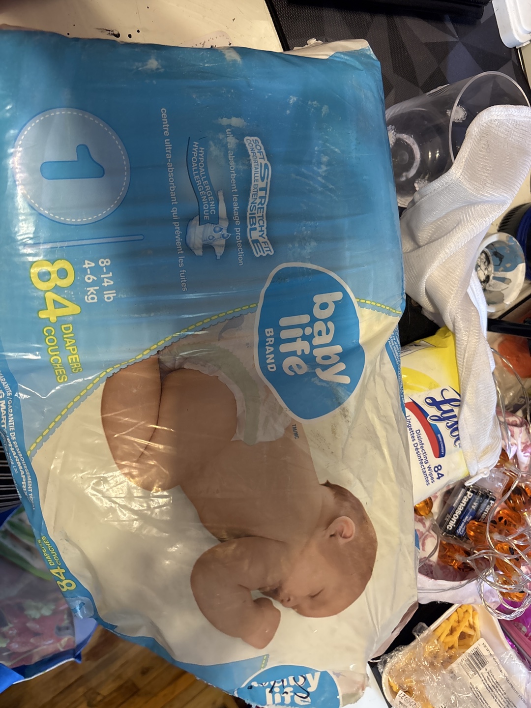 Baby Life Size 1 Diapers & Baby Clothes Bundle