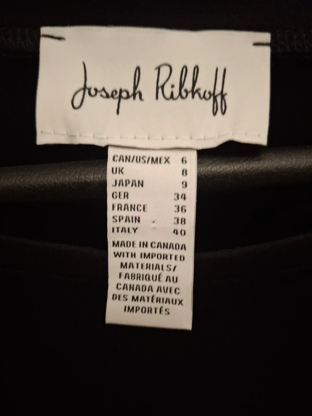 Joseph Ribkoff black top - Size 6 image indicator(2)