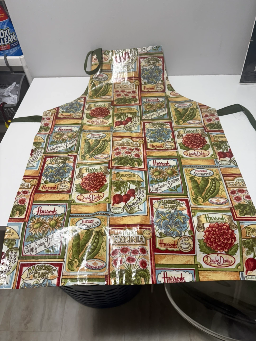 Harrods Apron with Garden Print