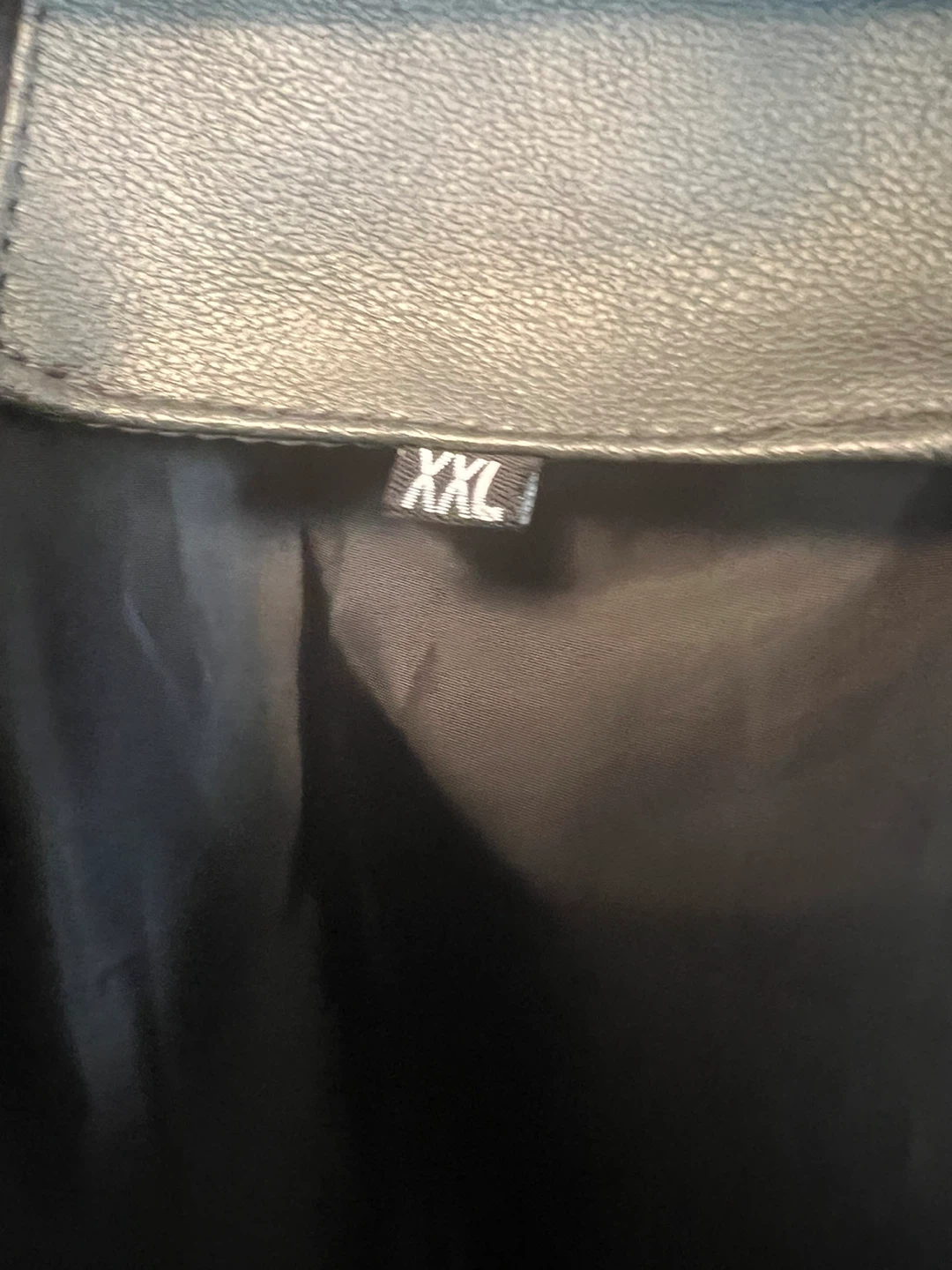 Faux Leather Jacket - Size XXL - photo 4
