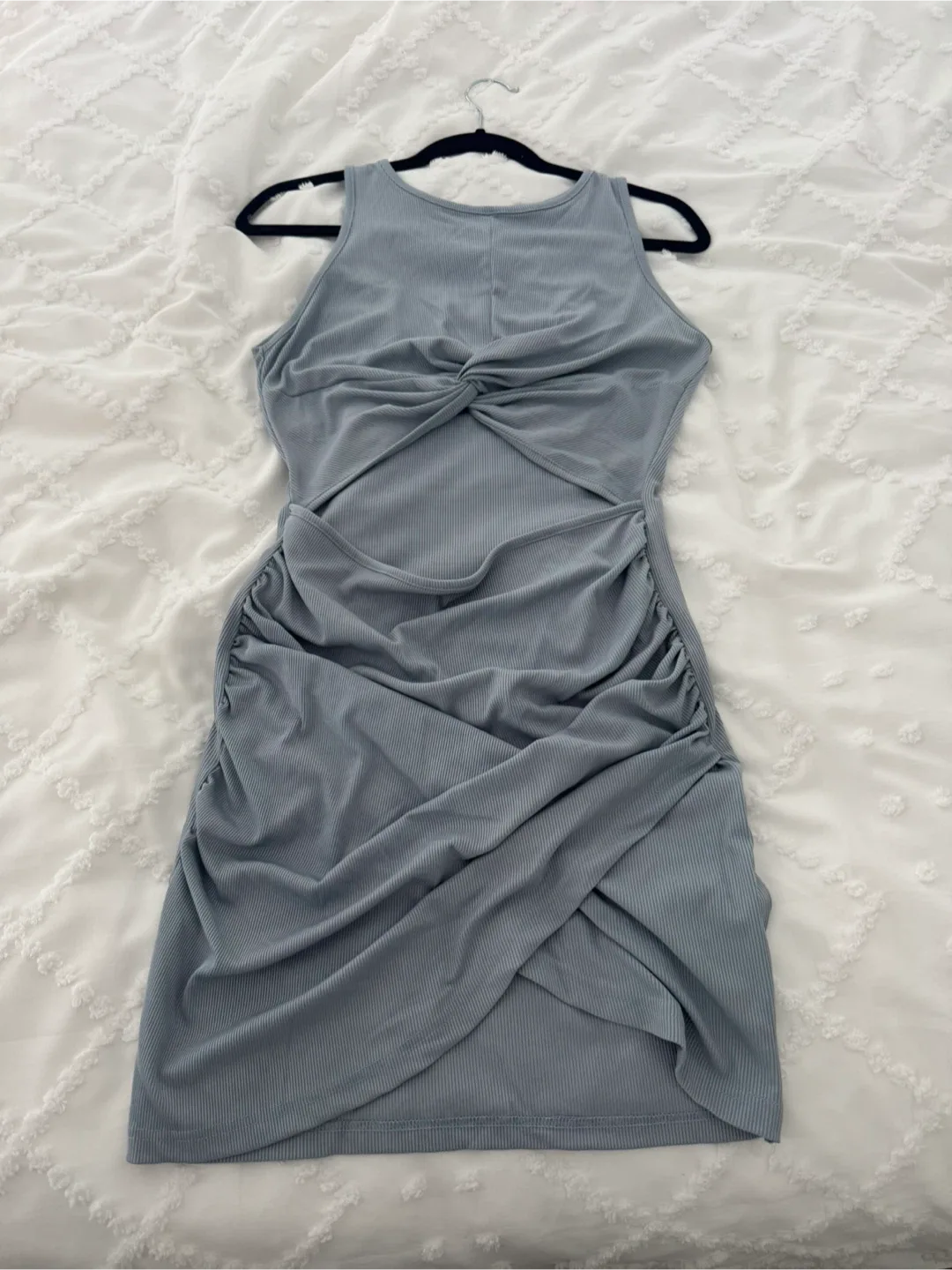 Blue Ruched Mini Dress image indicator(2)