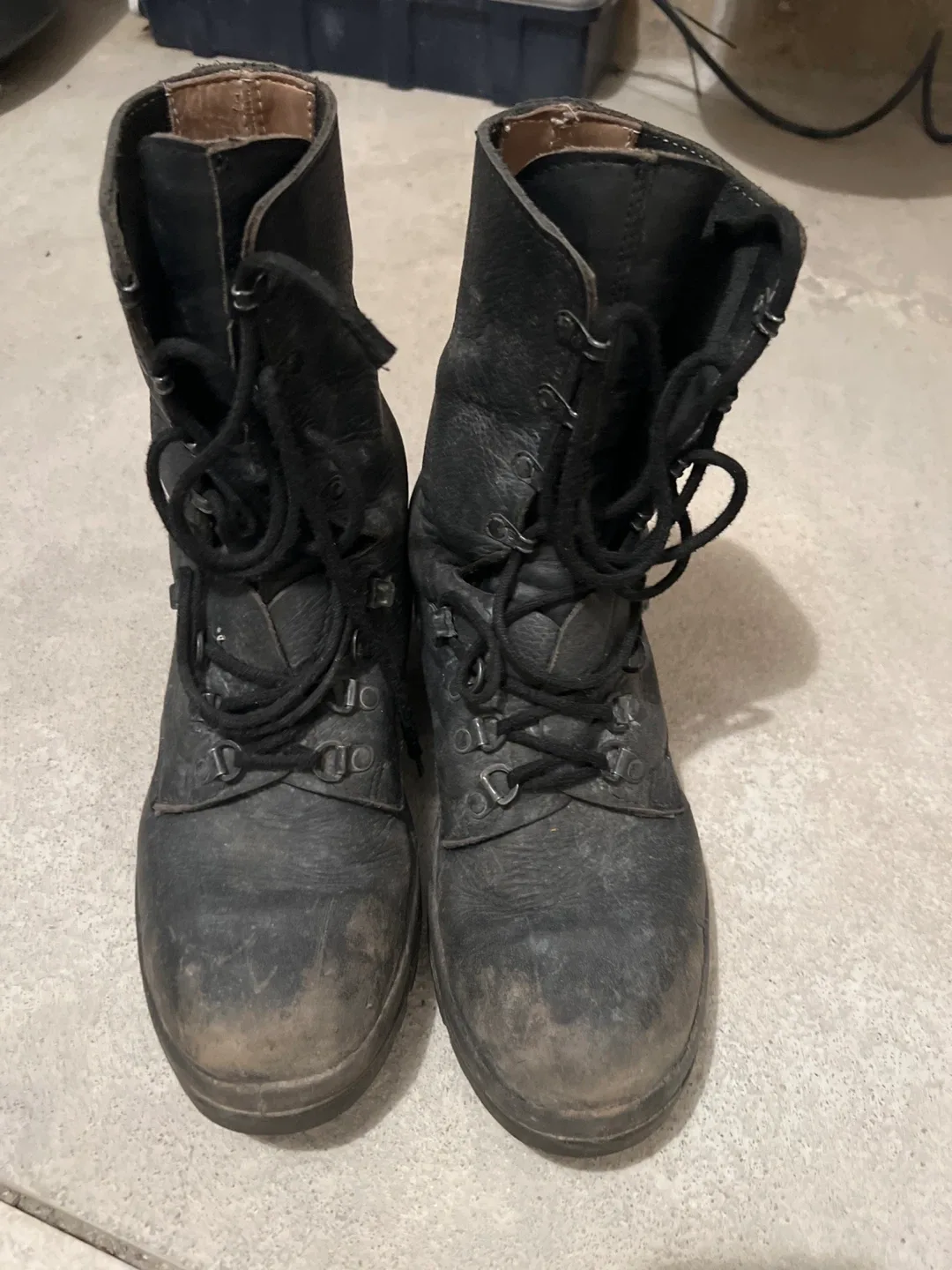 Black Minerva Leather Boots thumbnail