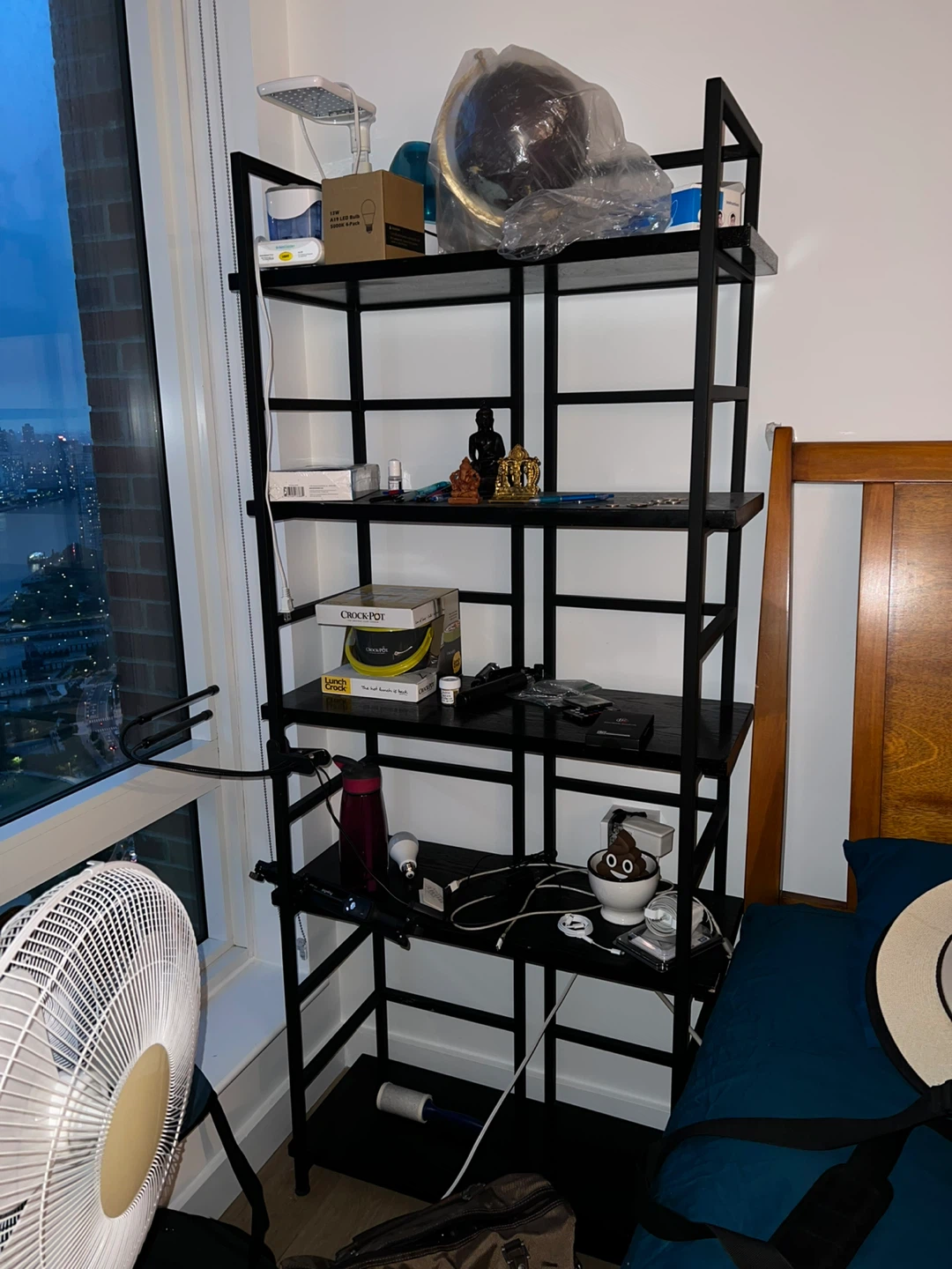 Black Metal Shelf