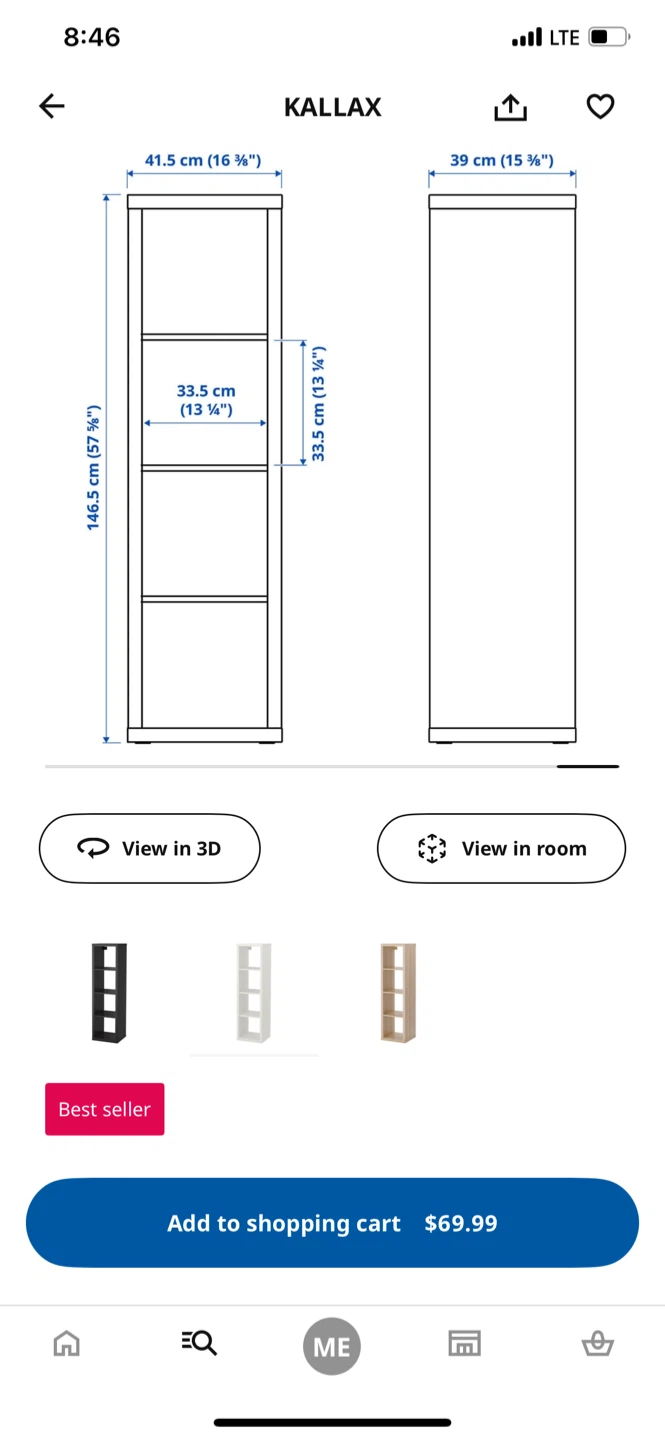 IKEA Kallax Shelf Unit - White - photo 2