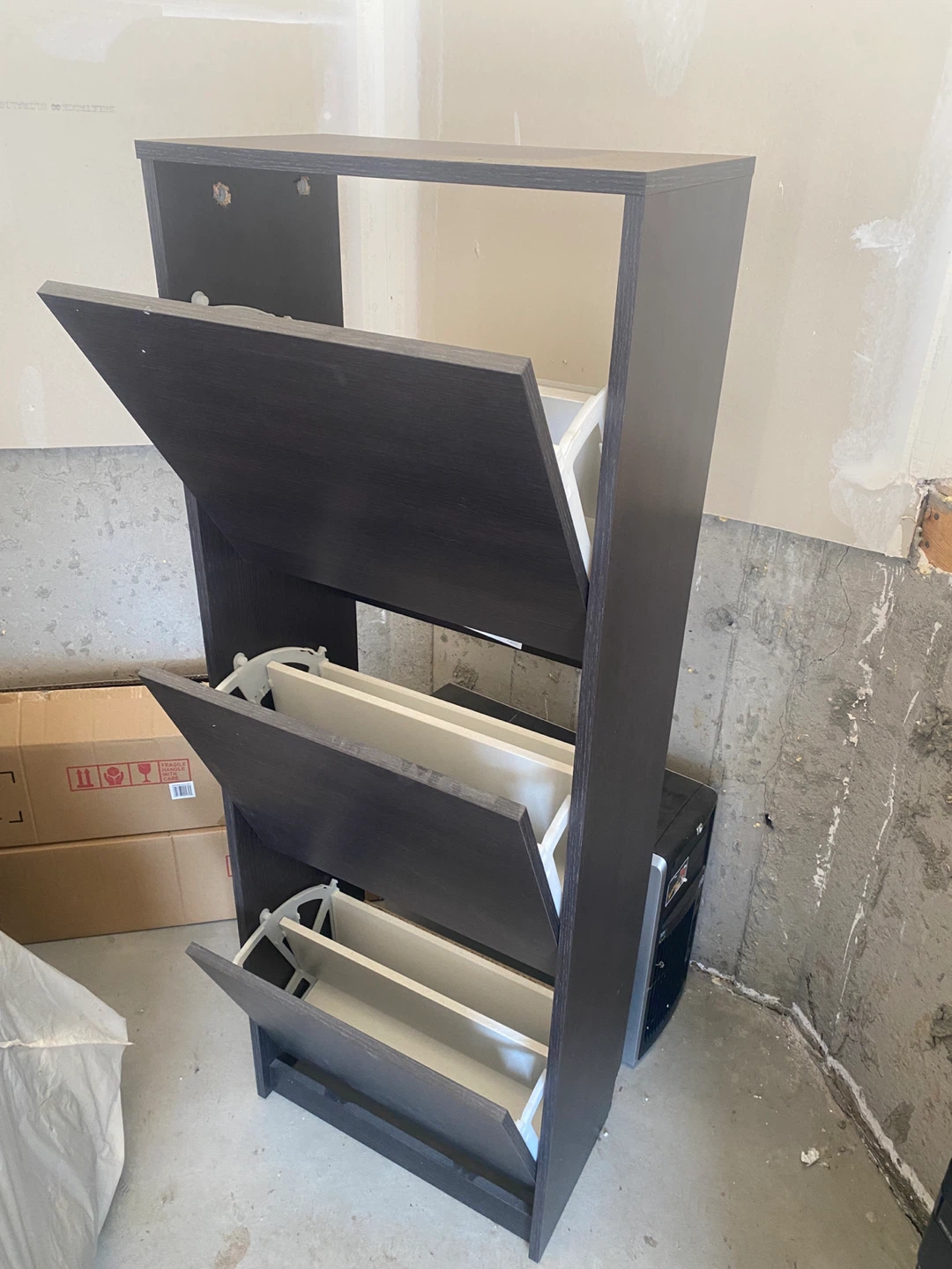 Dark Brown Shoe Cabinet - photo 2