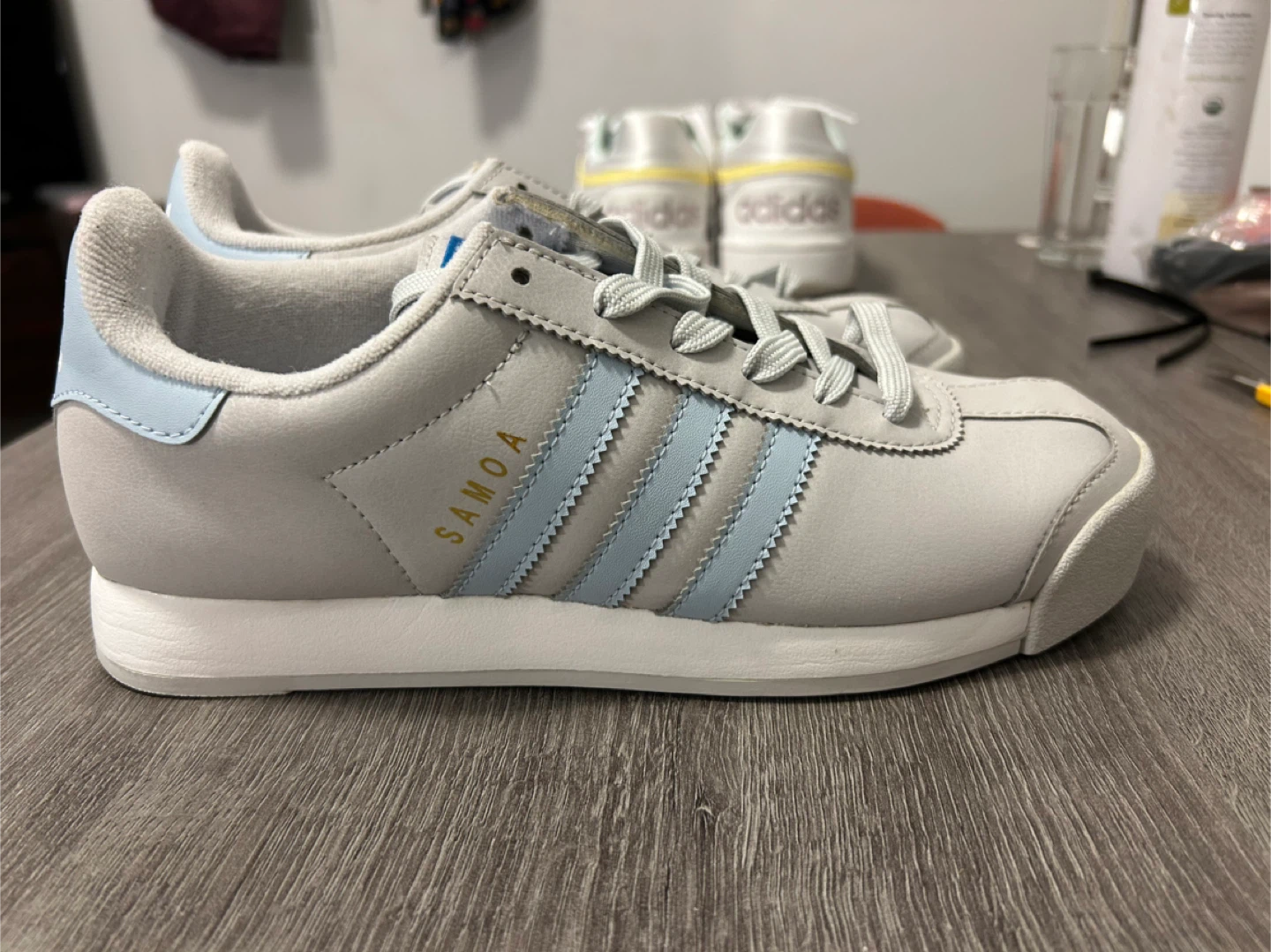 NEW Adidas Samoa Grey/Blue, Size 7 US - photo 2