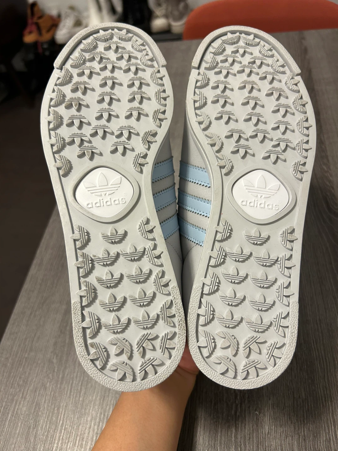 NEW Adidas Samoa Grey/Blue, Size 7 US - photo 4