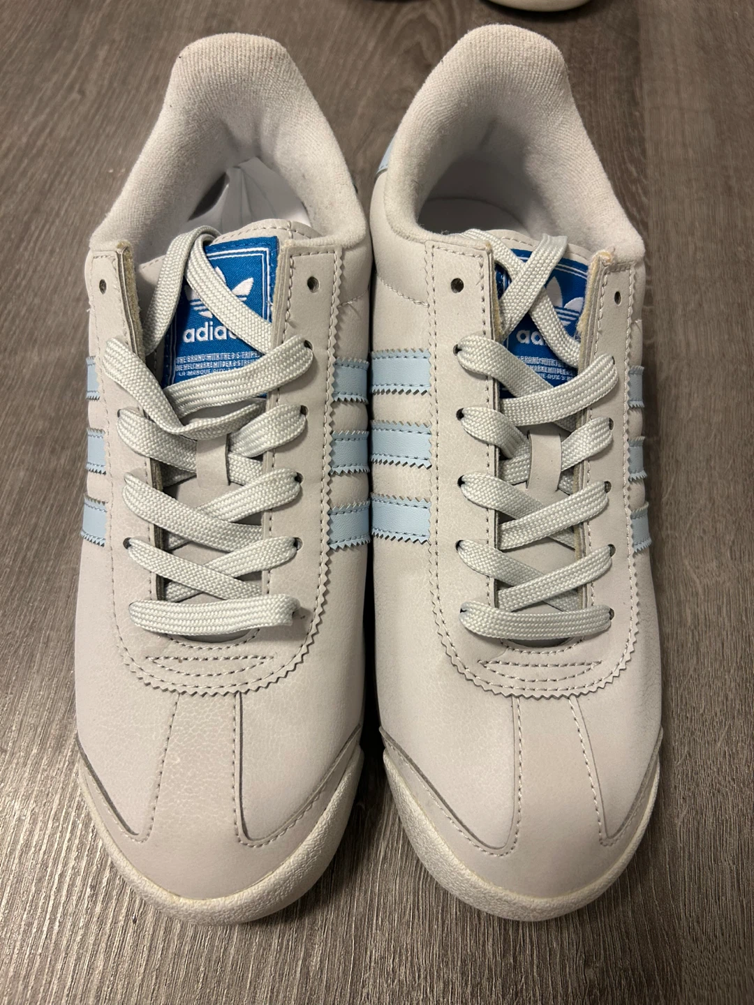 NEW Adidas Samoa Grey/Blue, Size 7 US