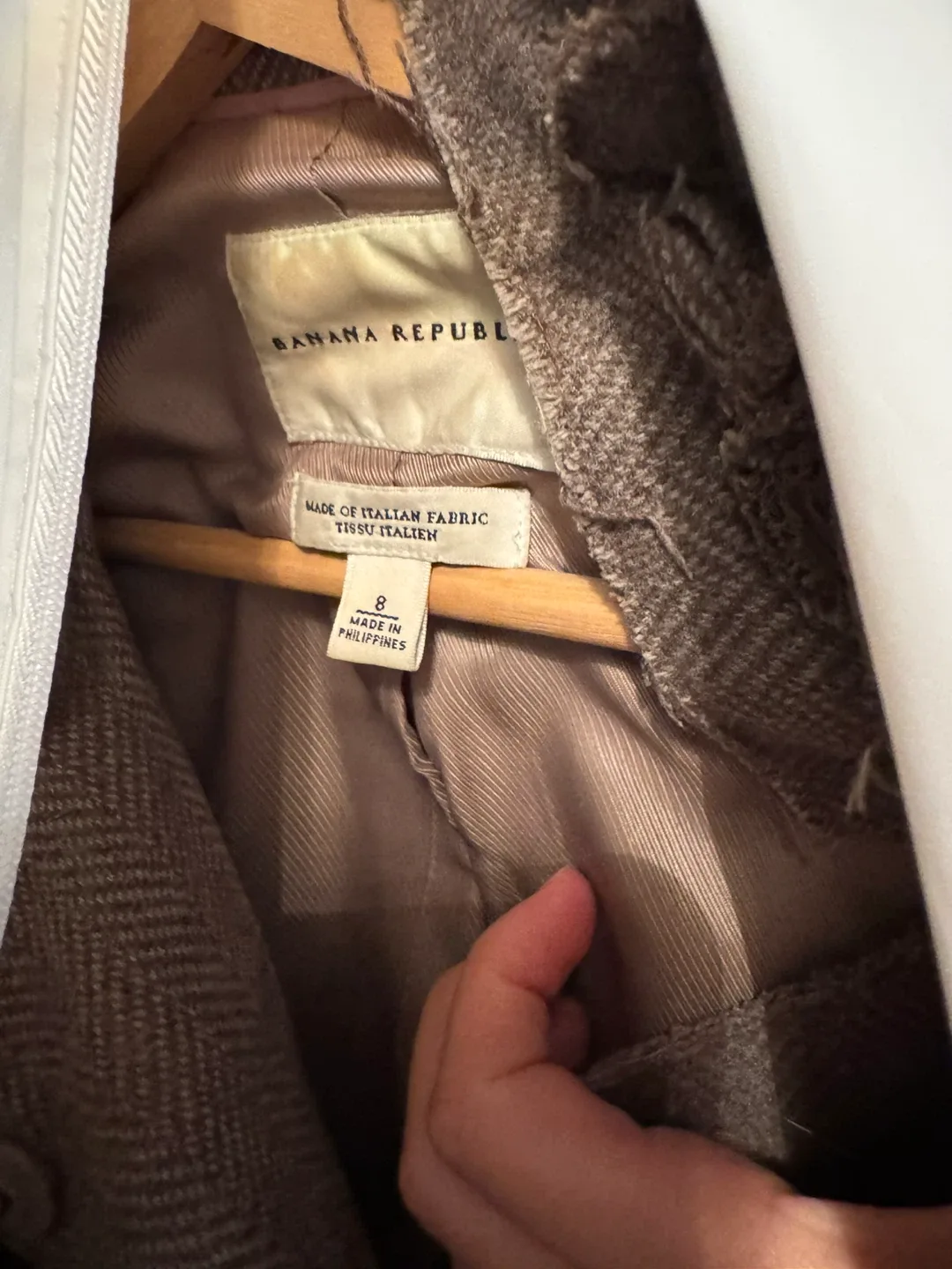Banana Republic Herringbone Jacket - Size 8 image indicator(3)