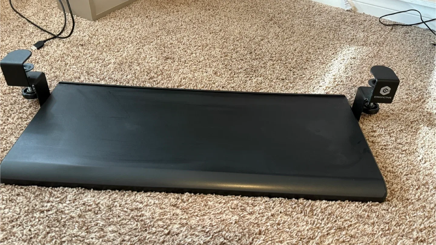 Ergoactive Under Desk Keyboard Tray - Black thumbnail