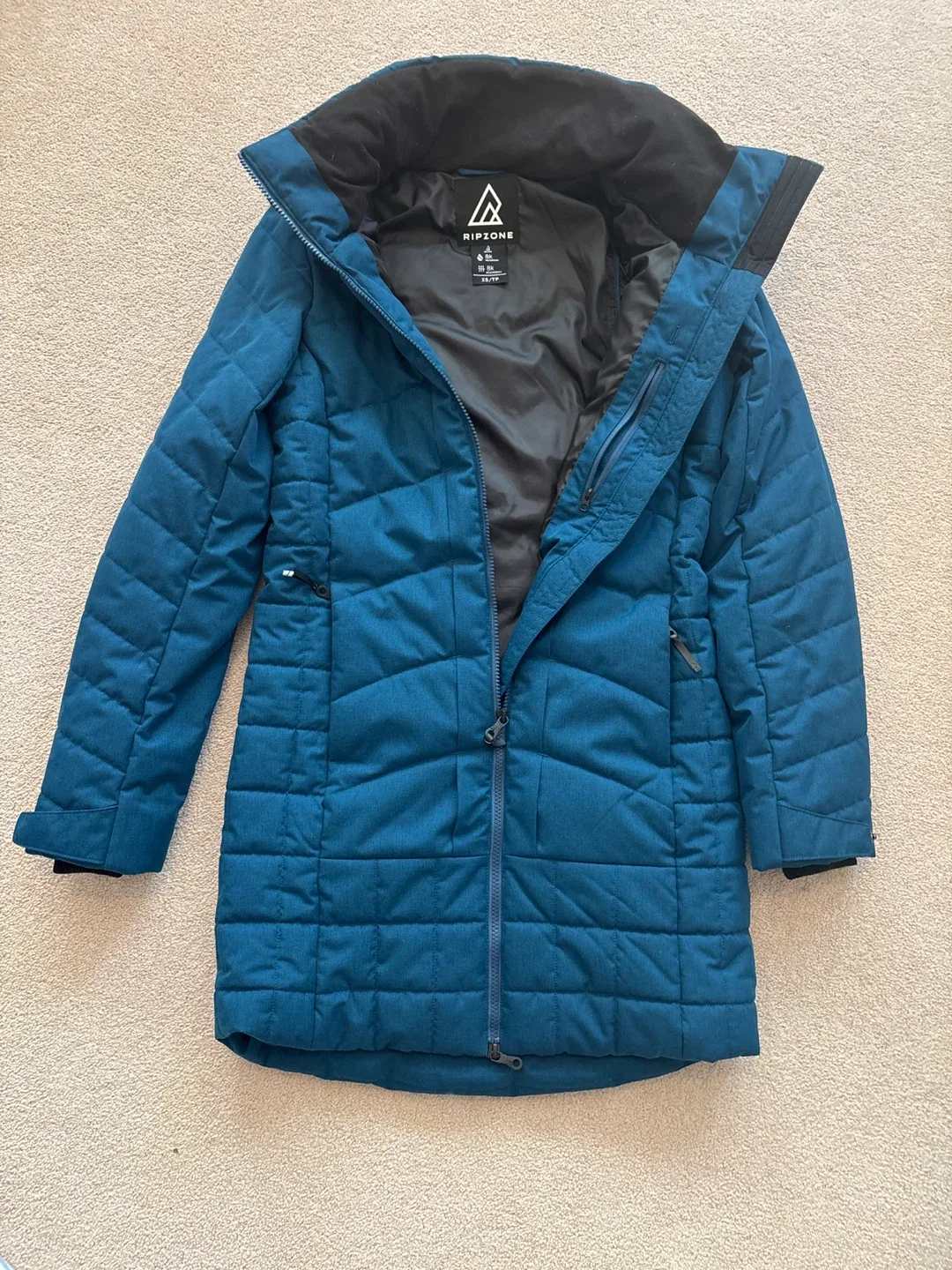 RIpzONE Teal Blue Winter Coat Size XS image indicator(4)
