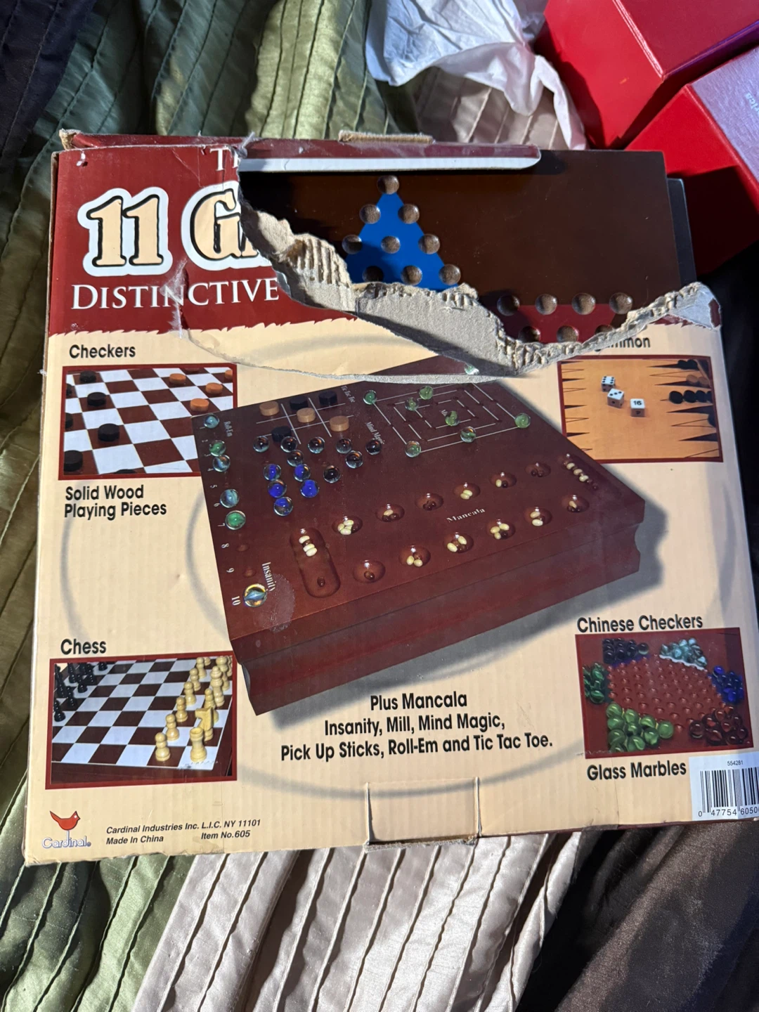 Traditions 11 Game Set Wood Cabinet - photo 3