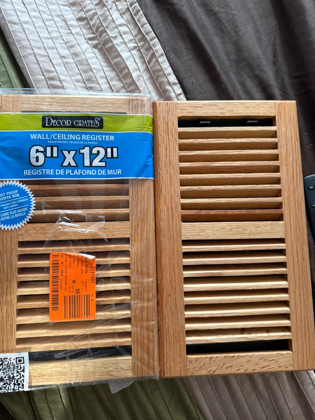 Decor Grates 6"x12" Wall/Ceiling Register