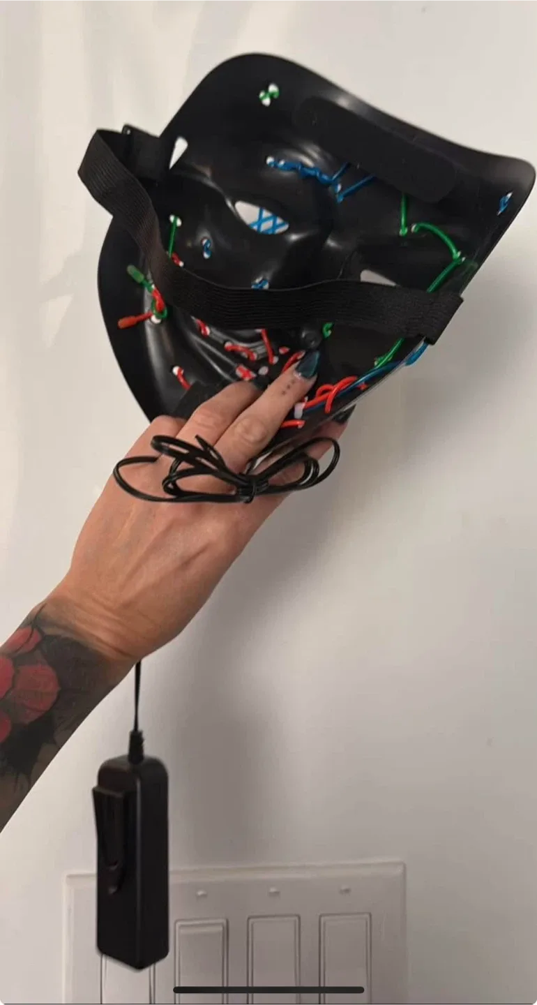 LED Purge Mask - Halloween Costume image indicator(2)