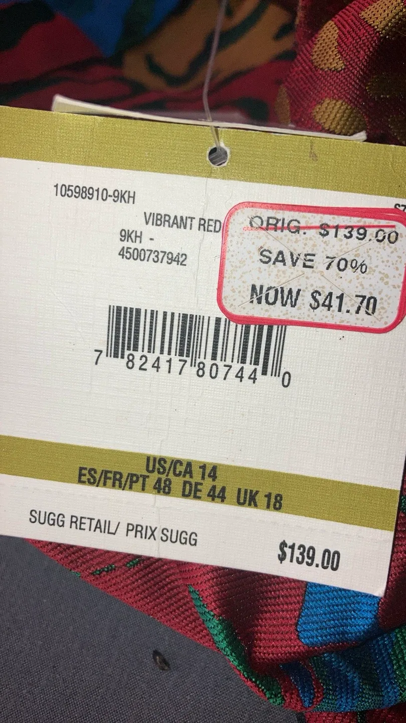 Anne Klein Vibrant Red Pants - Size 14 image indicator(2)