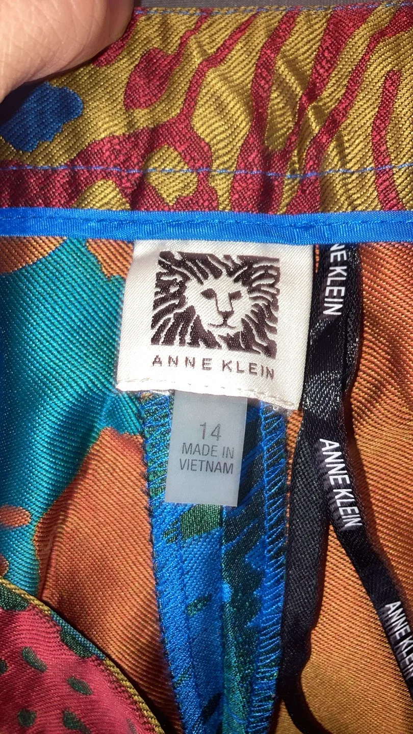 Anne Klein Vibrant Red Pants - Size 14 image indicator(4)