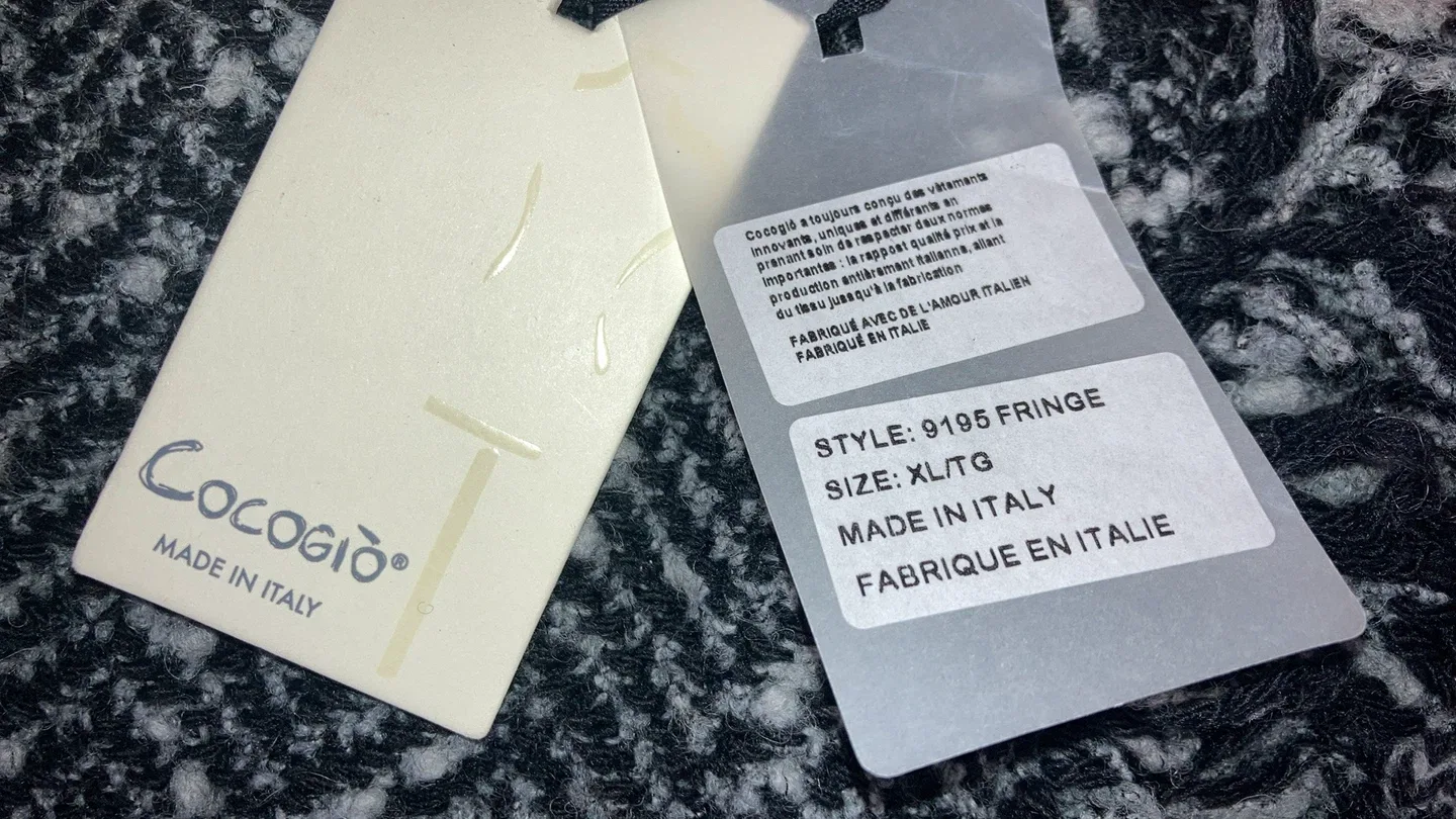 Cocogio Made in Italy Fringe Cardigan - XL/TG image indicator(2)