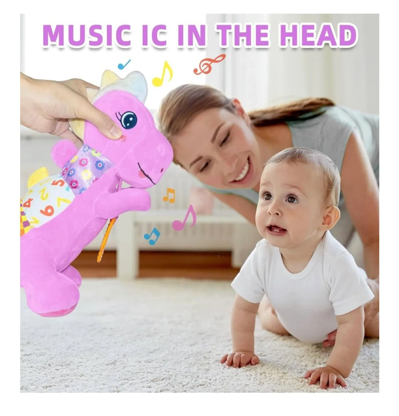 Baby Dinosaur Soft Toy with Music thumbnail
