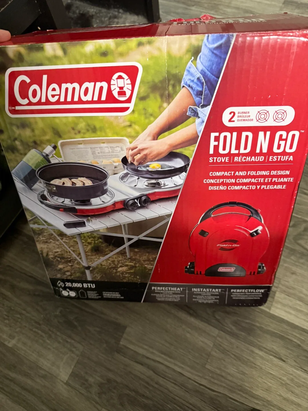 Coleman Fold N Go 2-Burner Propane Stove - NEW thumbnail