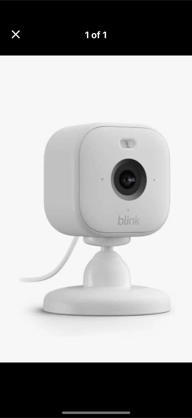Blink Mini Indoor Camera - White new
