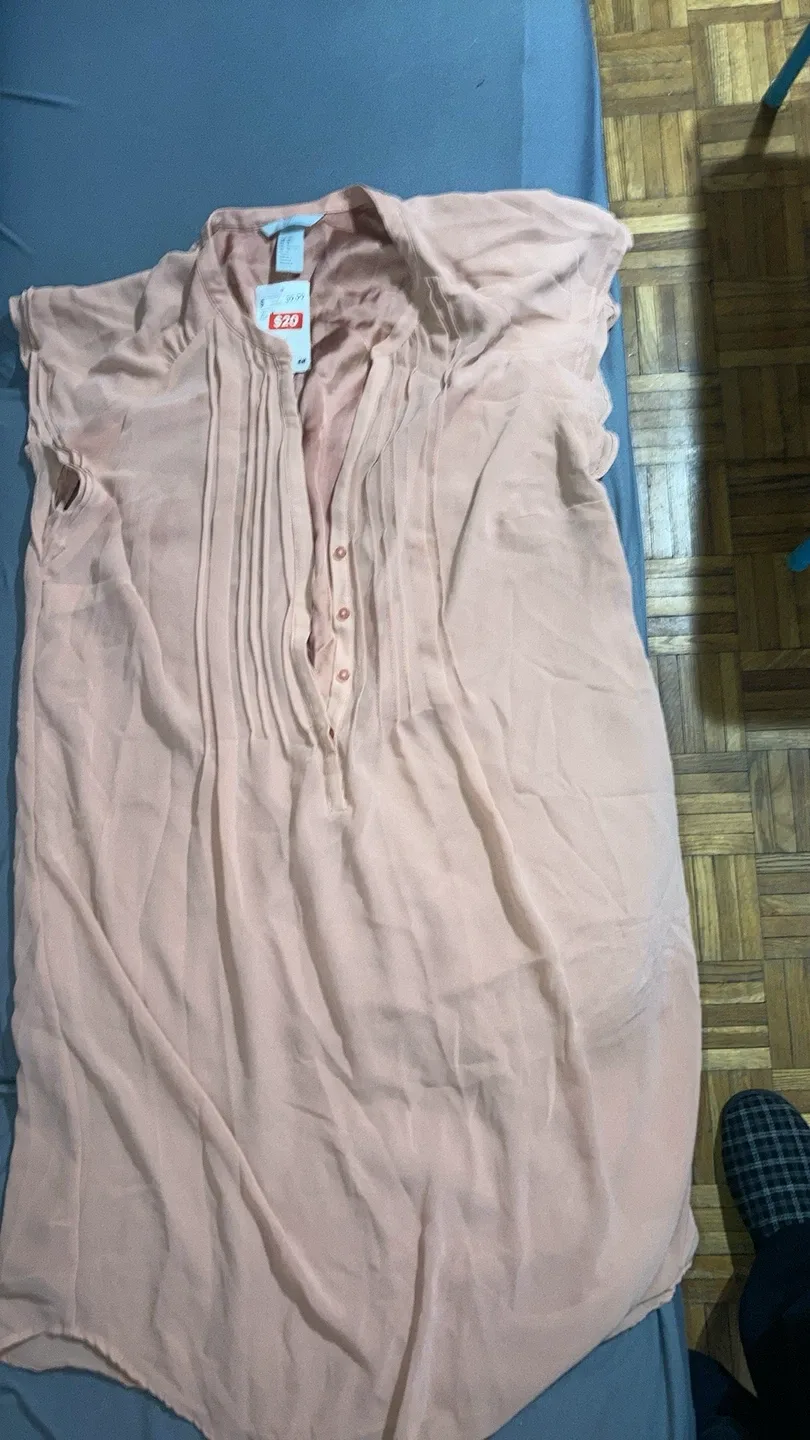 H&M Blouse - Size US 14 - Salmon Colour thumbnail