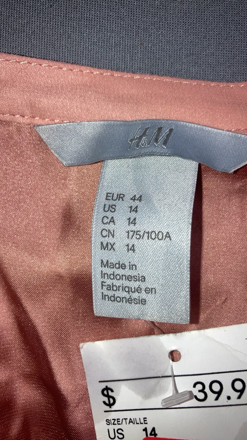 H&M Blouse - Size US 14 - Salmon Colour image indicator(3)
