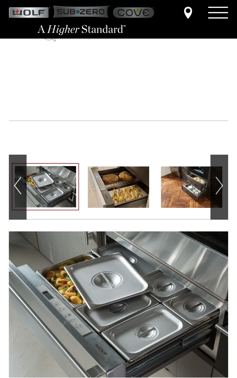 Accessories Wolf 30" Warming Drawer - Model WWD30 image indicator(4)