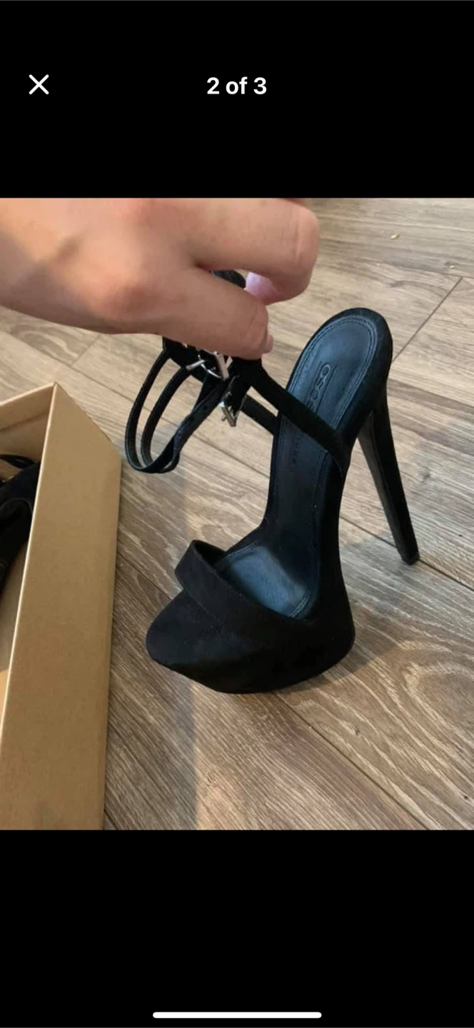 ASOS Black Platform Heels size 5.5 - photo 3