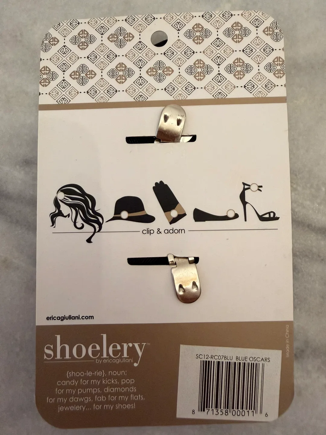 Shoelery Blue Oscars Shoe Clips image indicator(2)