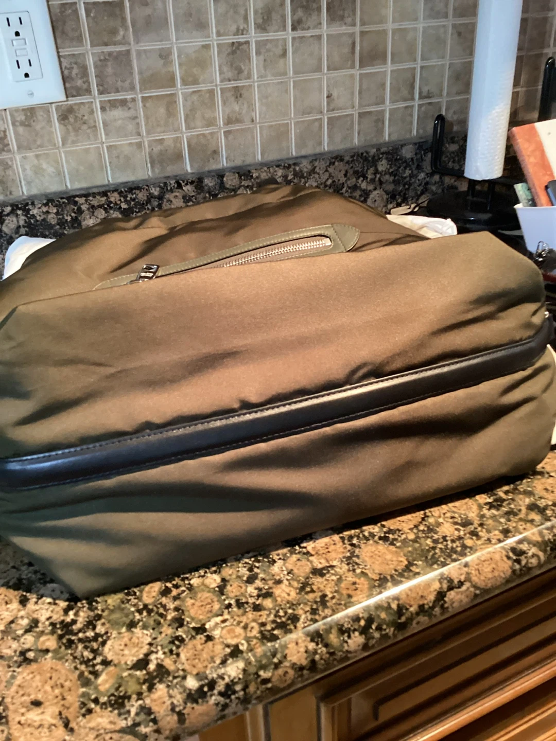 Alexander McQueen Olive Green Nylon Tote Bag - photo 4