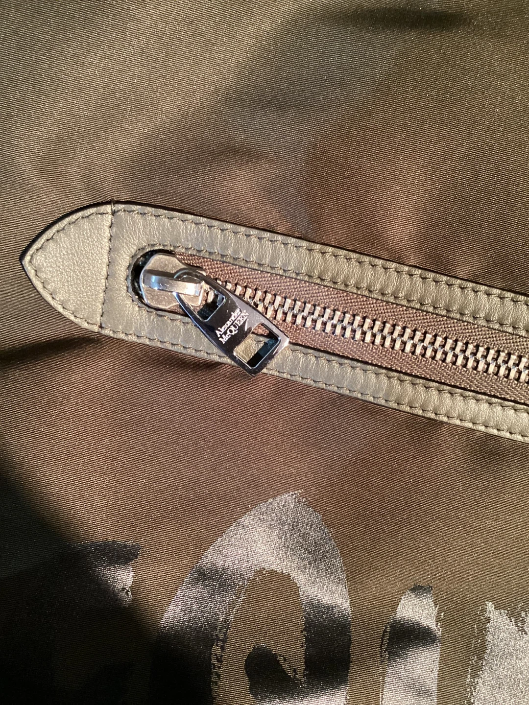 Alexander McQueen Olive Green Nylon Tote Bag - photo 5