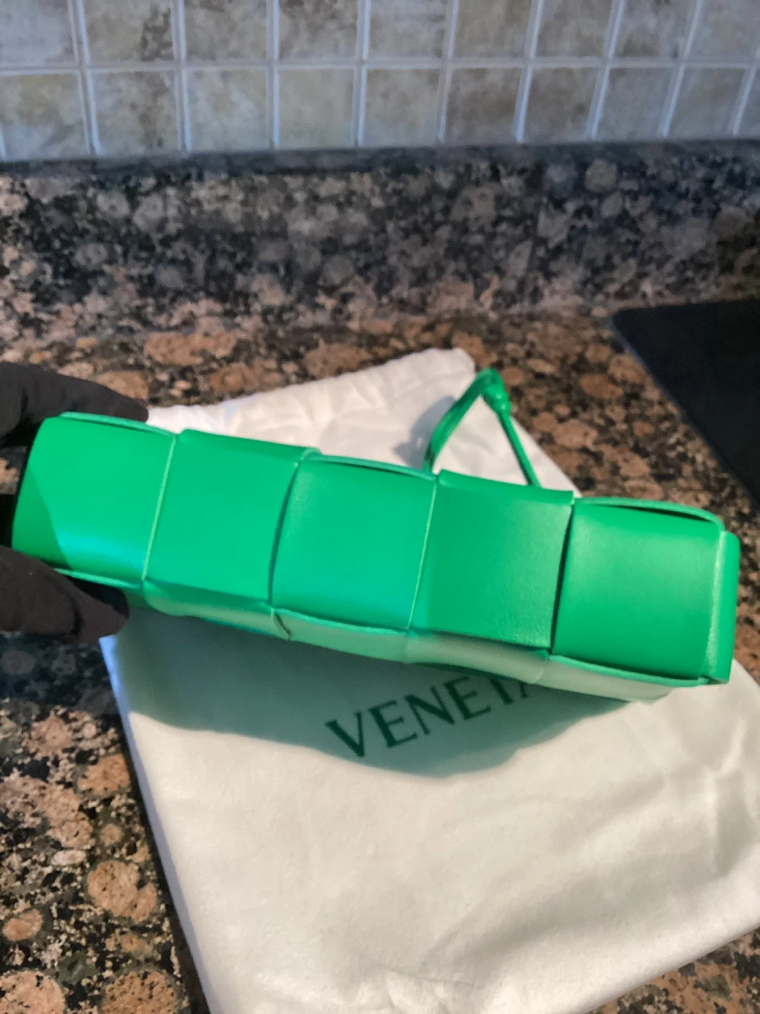 Bottega Veneta Padded Cassette Bag, Green - photo 5