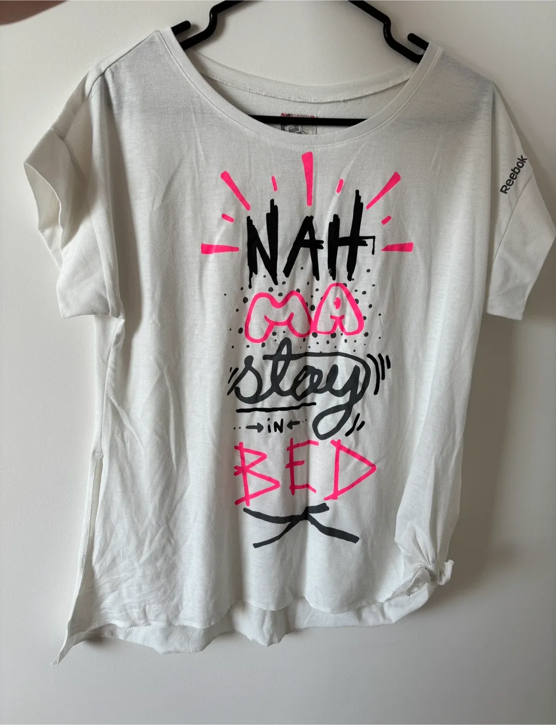 Reebok White Graphic Tee thumbnail