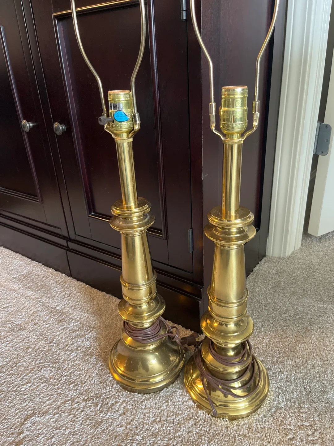 Pair of Brass Lamps Stiffel image indicator(2)